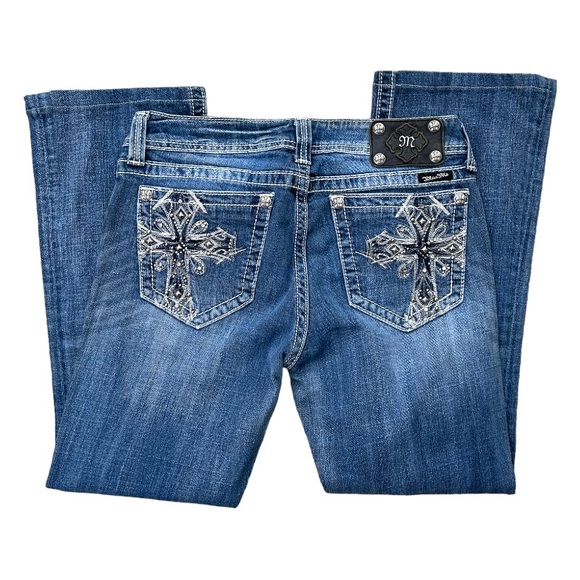 Miss Me Denim - Miss me Jeans Size 31x28 Bootcut Embroidered Women’s Premium Denim